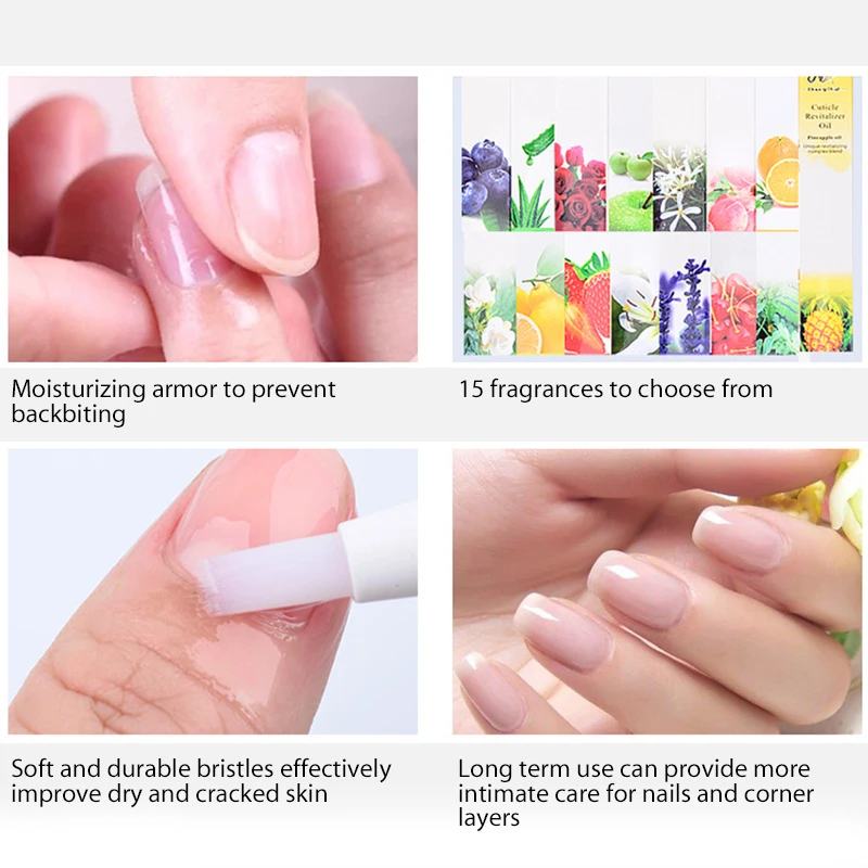 15 odori rivitalizzante olio nutrizionale trattamento per unghie Manicure ammorbidire strumento penna penna per unghie penna per olio per cuticole prevenire smalto per unghie Agnail