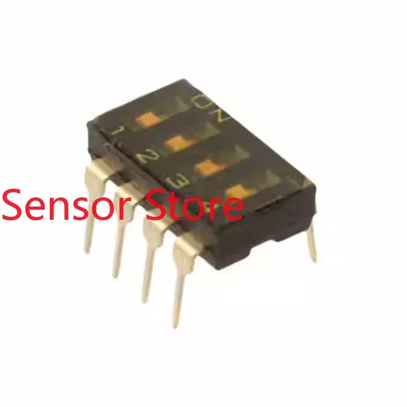 10PCS A6T-4101 Inline 4-position Dial Switch 2.54mm 4P Encoding Keyboard Type