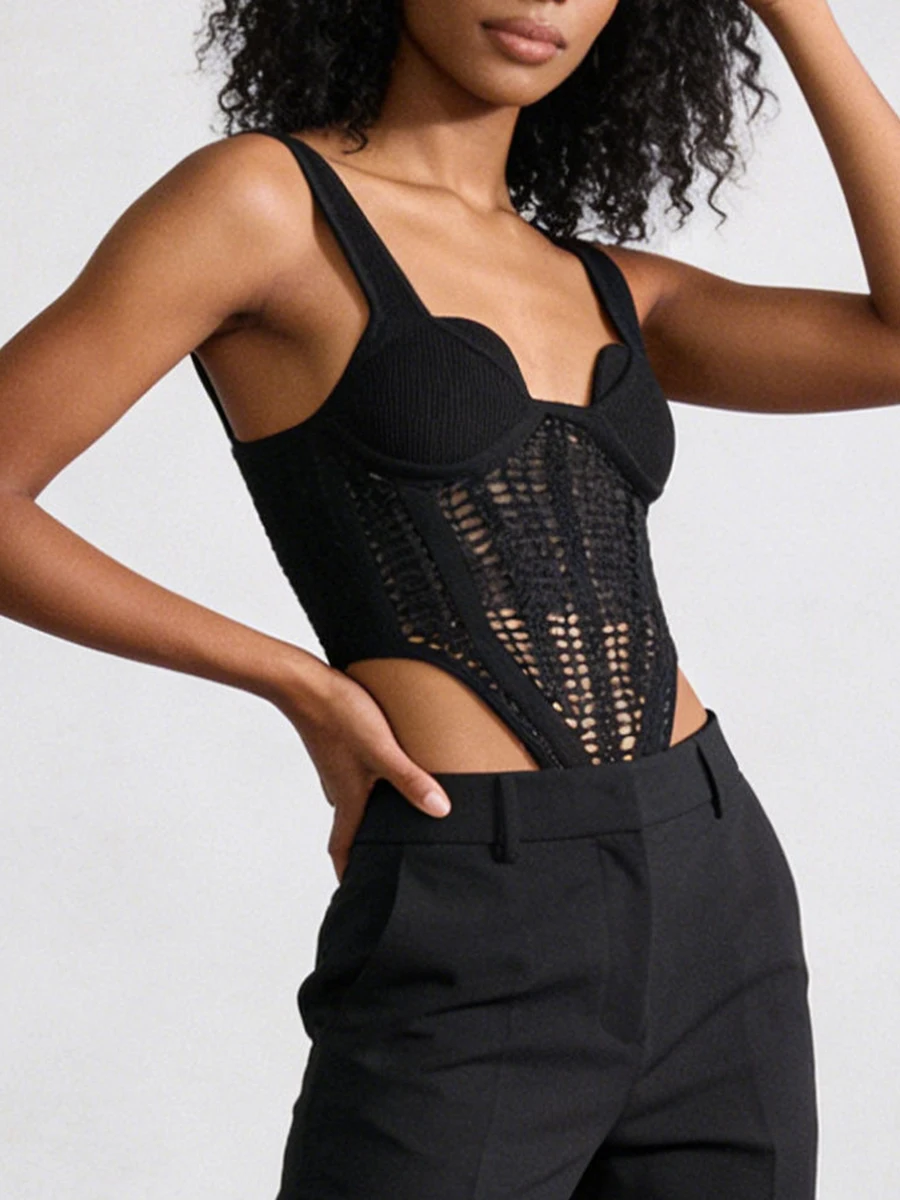 VGH شاطئ نمط الصلبة سليم صالح مثير سترات صغيرة للنساء ساحة طوق أكمام الصيف الجوف خارج سترة غير رسمية الإناث الموضة