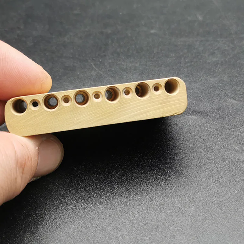 37.5MM Ultra Solid Fat 10.4MM Brass Tremolo Block for Tremolo Bridge of Electric Guitar 63x13.5x37.5MM Brass