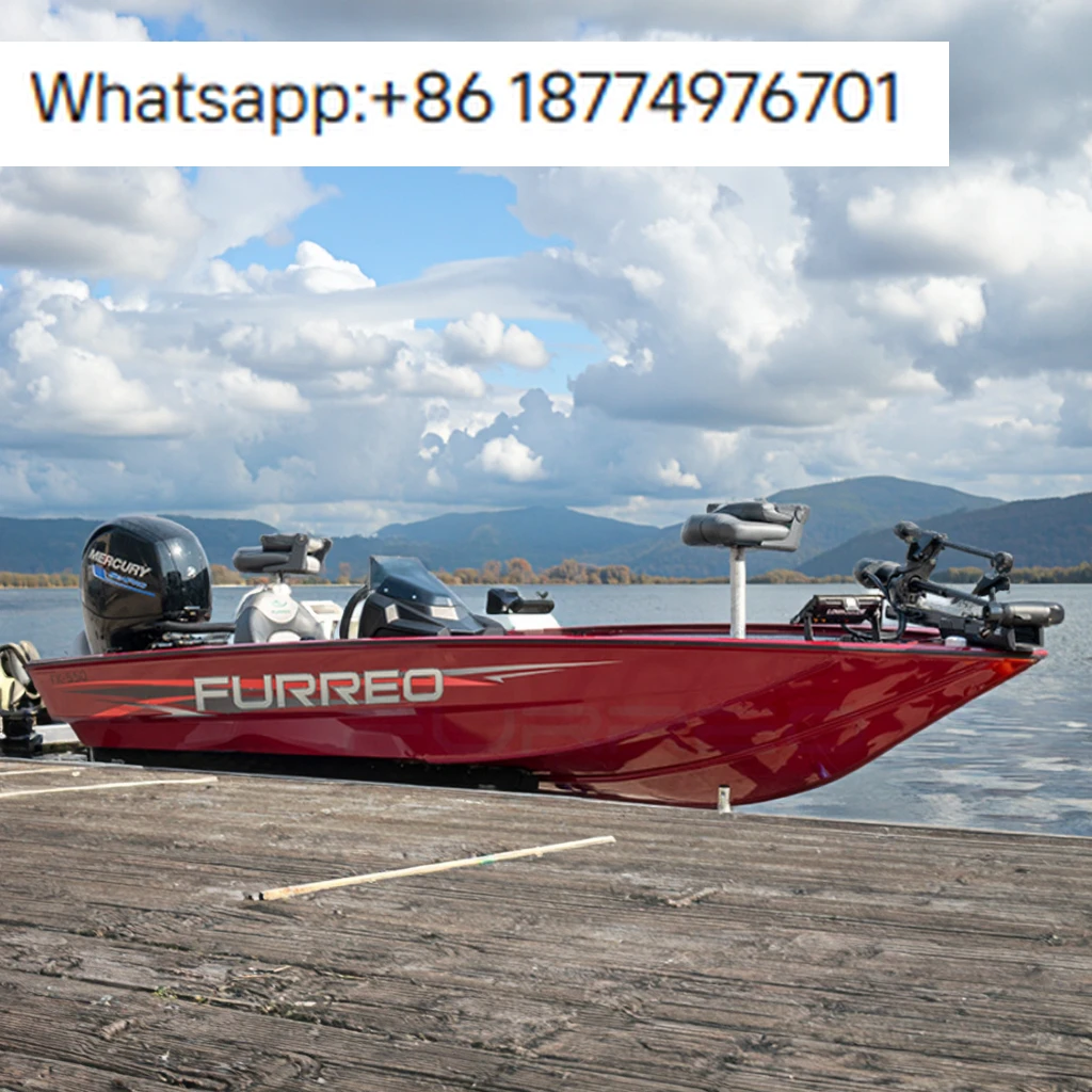 New 2016-2017 Luxury 5.5m Aluminum Speed Yacht Fishing Boat Outboard Engine Welded Sports Entertainment River Use