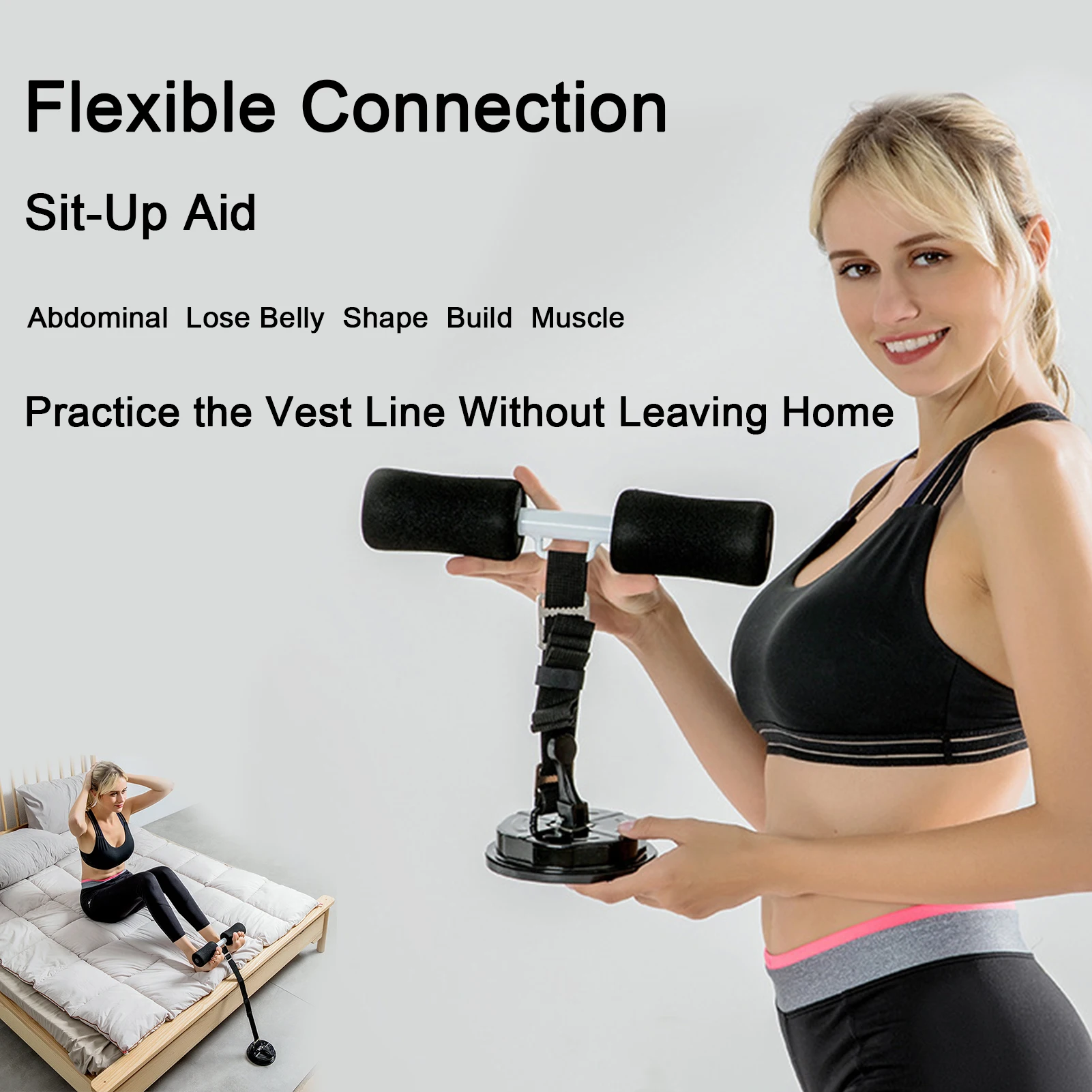 Nordic Hamstring Curl Strap Hamstring Curl Strap Belt Adjustable Fitness Equipment For Sit-Up Abdominal Training