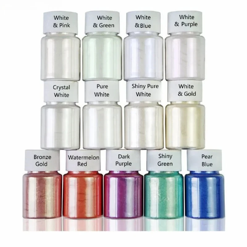 Resin Dye Epoxy Resin Color Toning Jewelry Making13 Colors Aurora Resin Powder Mica Pearlescent Pigments Kit Colorants