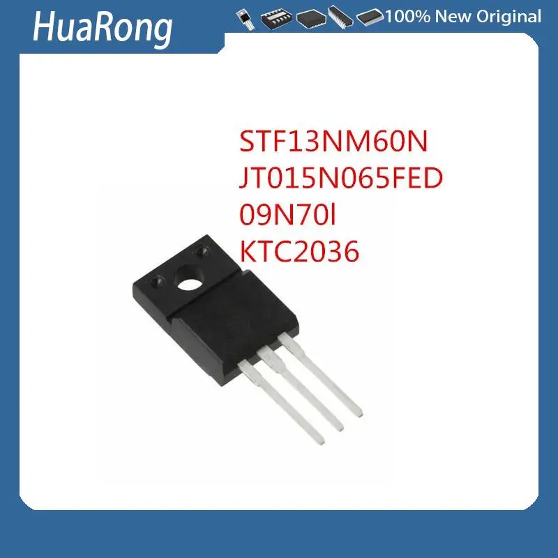 

20PCS/LOT STF13NM60N 13MN60N JT015N065FED 015N065FED 09N70l KTC2036 C2036 60V 3A TO-220F