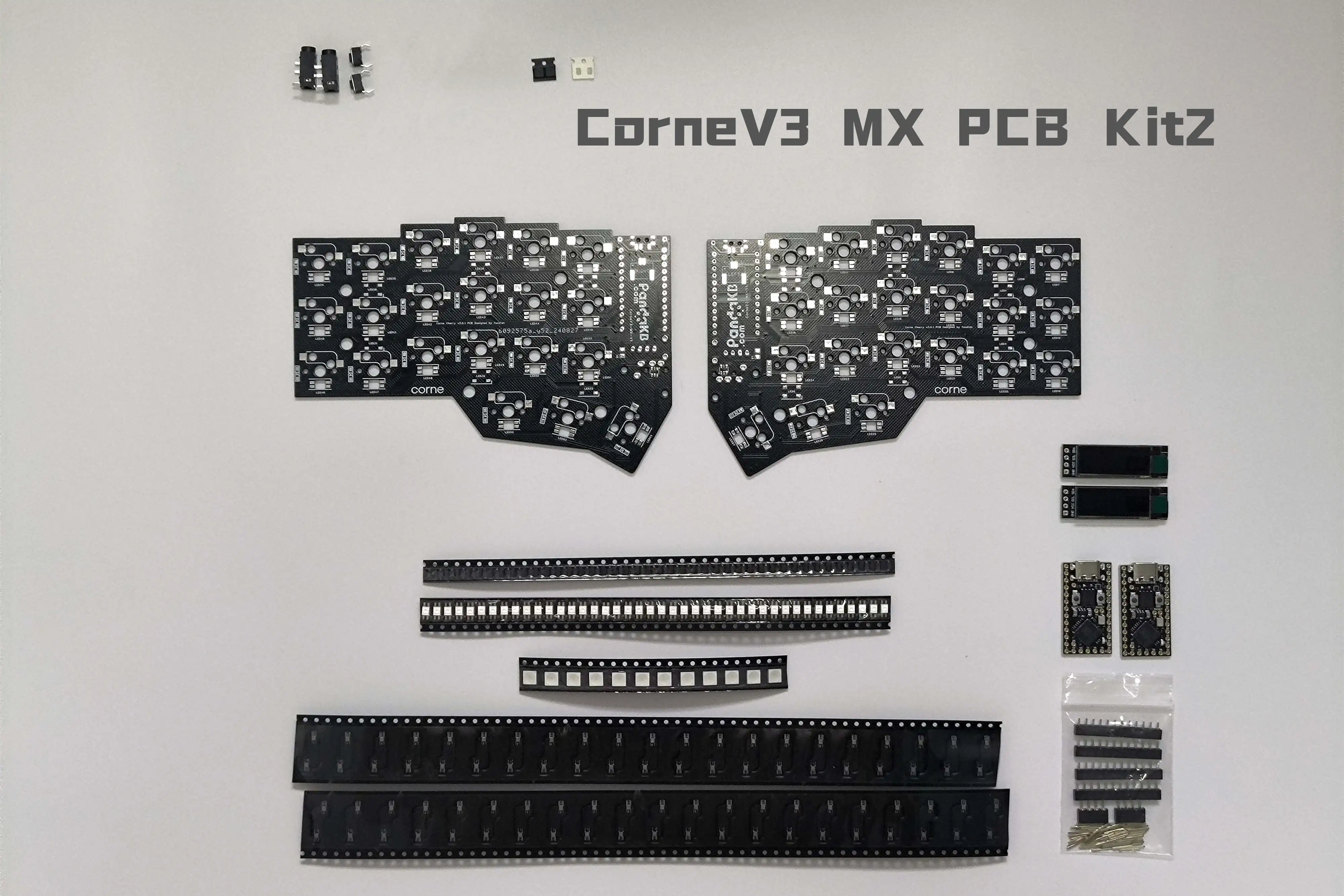 Imagem -04 - Corne Split Teclado Pcb Kit Personalizado Esd Wired ou Wireless Cereja v3 Pcb Não Prebuild Crkbd Ergo