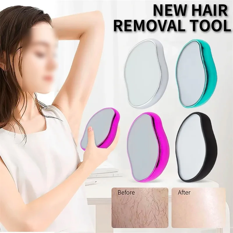 Home Use Nano Glass Fiber Hair Removal Device | Painless Skin-Friendly Unisex Hair Thinning Tool