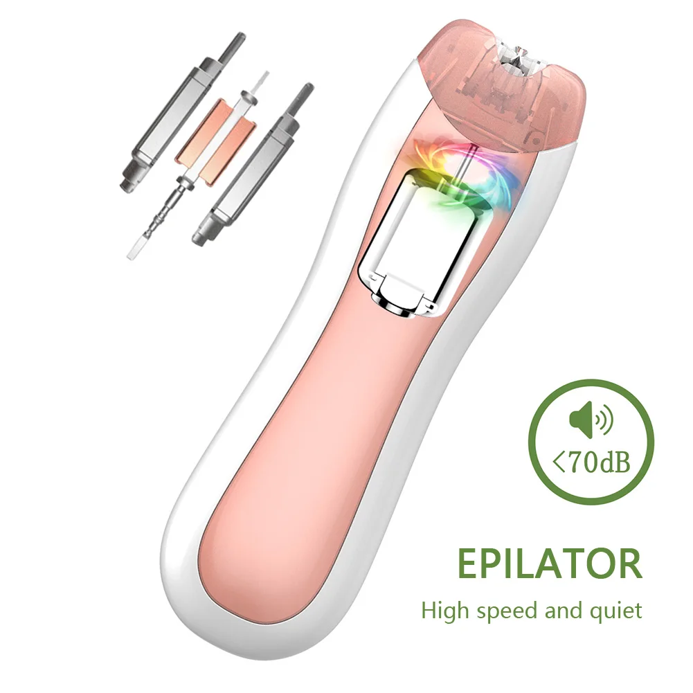 

Women Electric Epilator Portable Armpit Leg Hair Removal Machine Underarms Bikini Hair Remover for Facial Wholebody Home Use