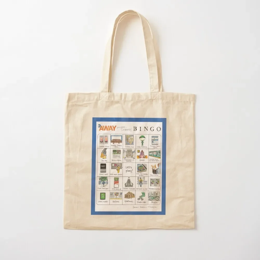 

Subway Bingo Card Tote Bag Women's bags tote bag women