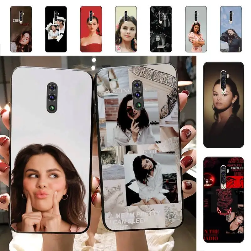 Yinuoda Selena Gomez Phone Case for Vivo Y91C Y11 17 19 17 67 81 Oppo A9 2020 Realme c3