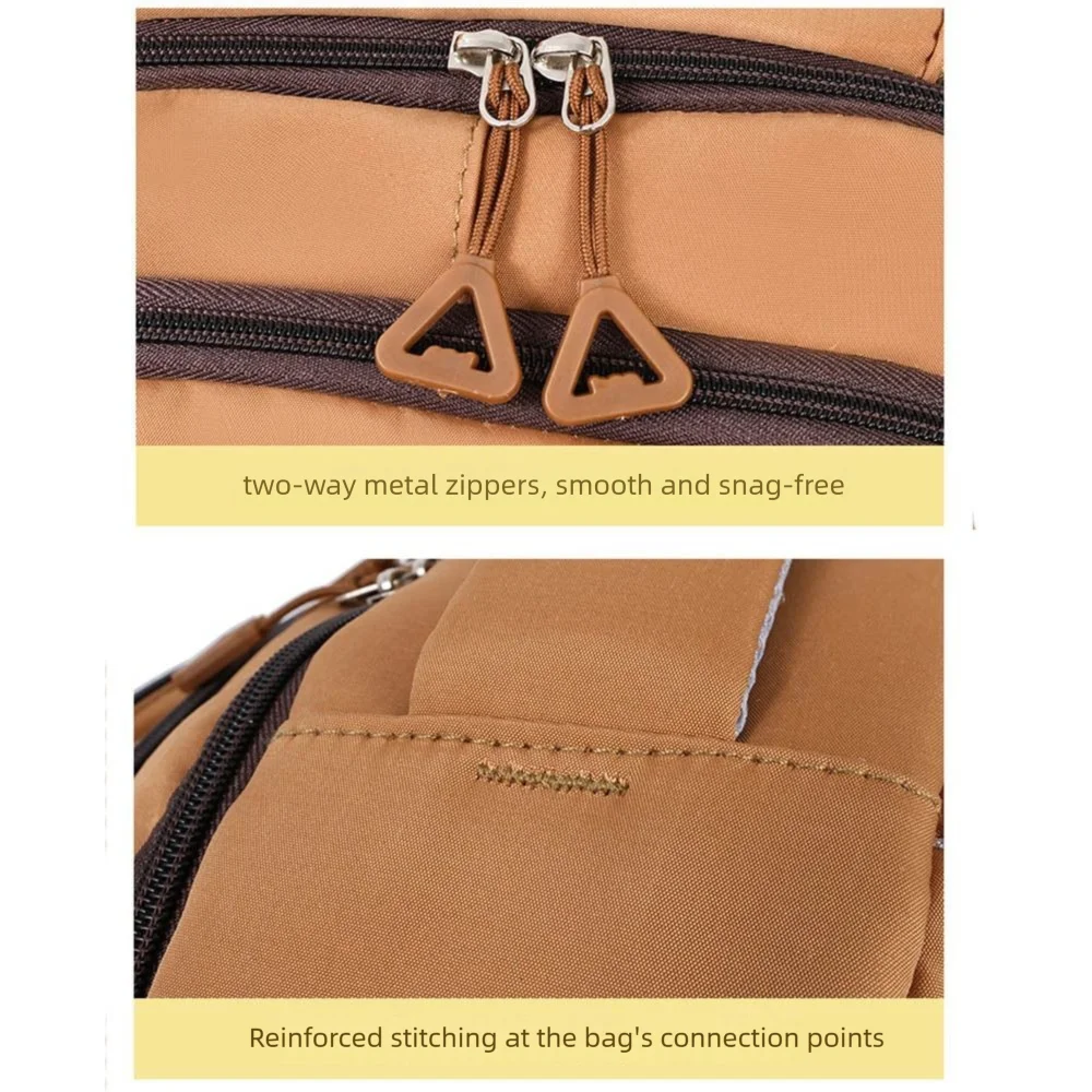 

Large Capacity Capybara Backpack Adjustable Strap Multi Pocket Cute Animal Bookbag Lightweight Korean Style