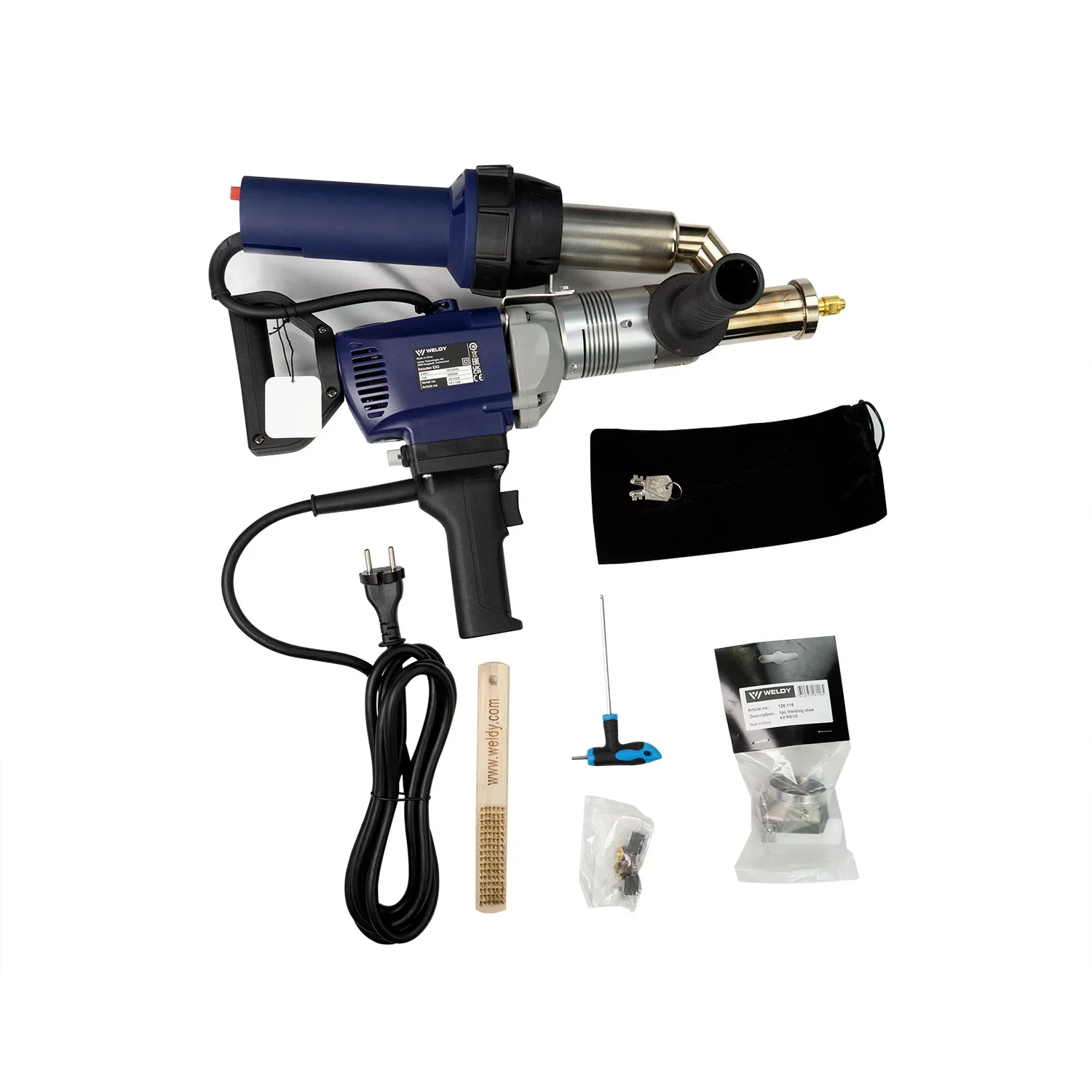 

WELDY Machines Booster EX2 Welder Hand Plastic Extruder And Geomembrane For PP PVC Extrusion Welding Gun