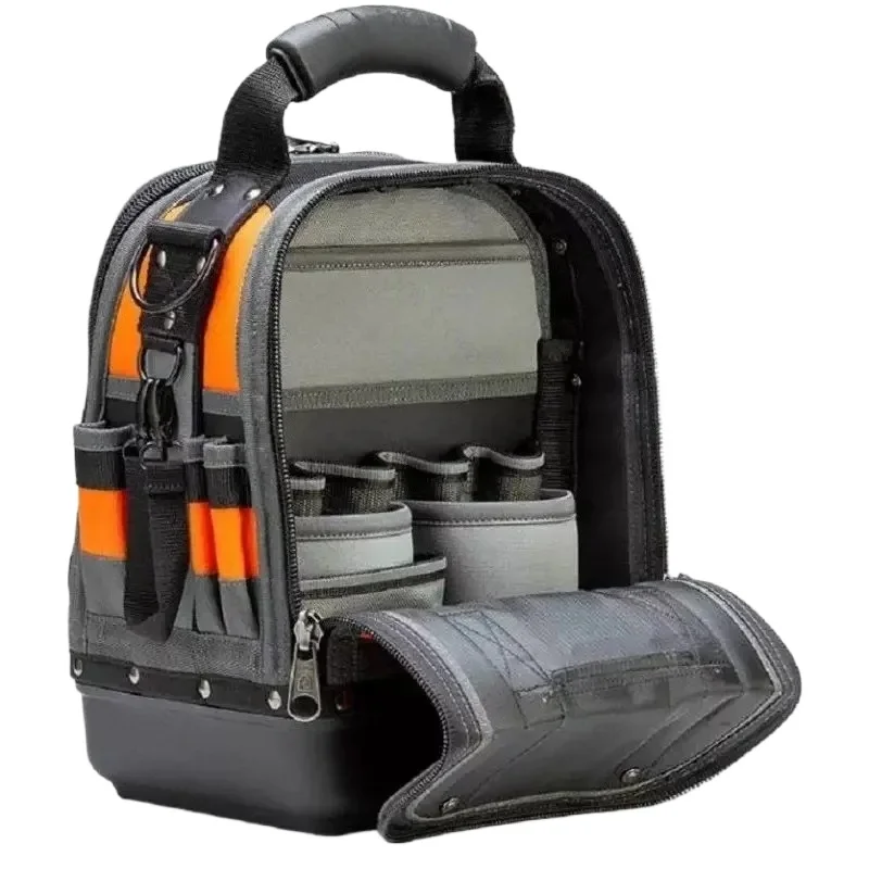 New Large Capacity Multi-Function Tool Bag, Multi-Zipper Multi-Compartment Design, Durable Storage Case