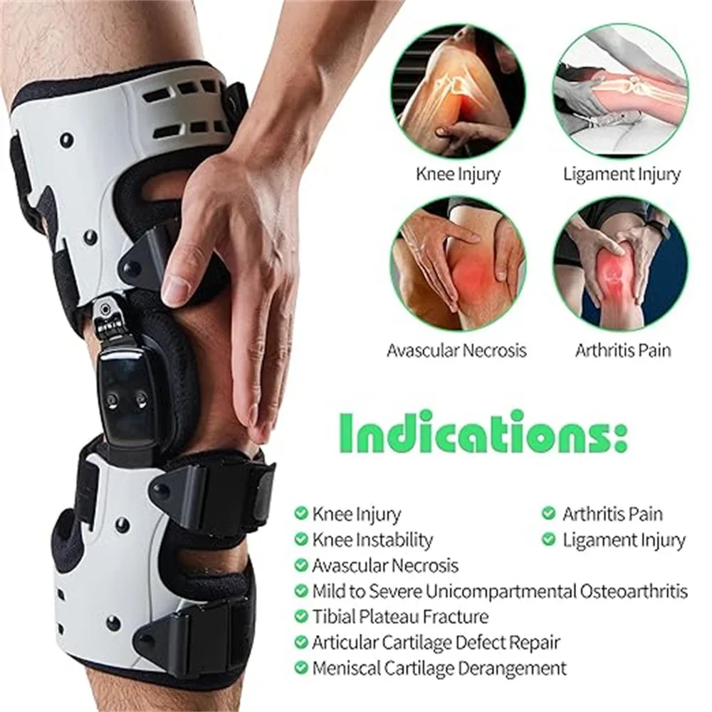Joelheira de descarga, joelheira de descarga medial para alívio da dor da artrite, osteoartrite, osso no dor nas articulações do joelho