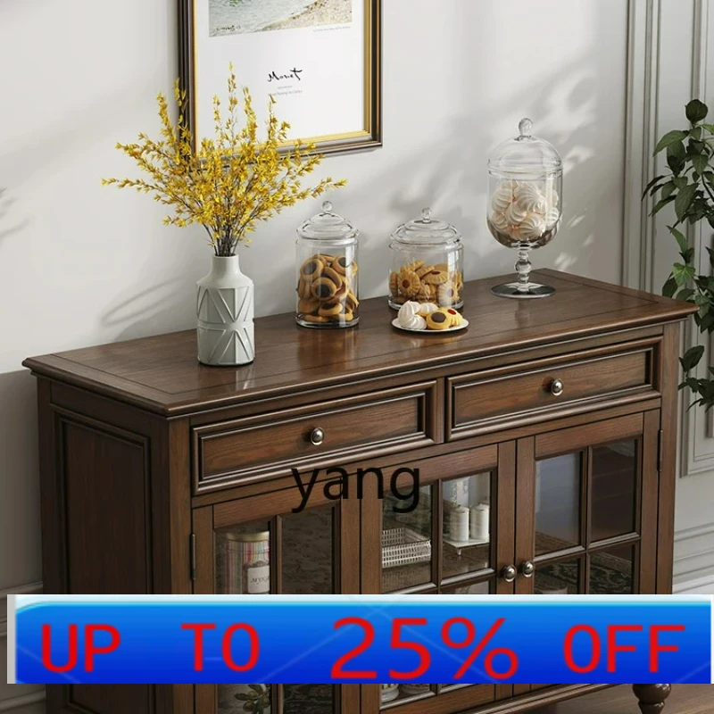 

LH Solid Wood Dining Side Storage Cupboard Tea Cabinet Wine Cabinet Kitchen Storage Furniture