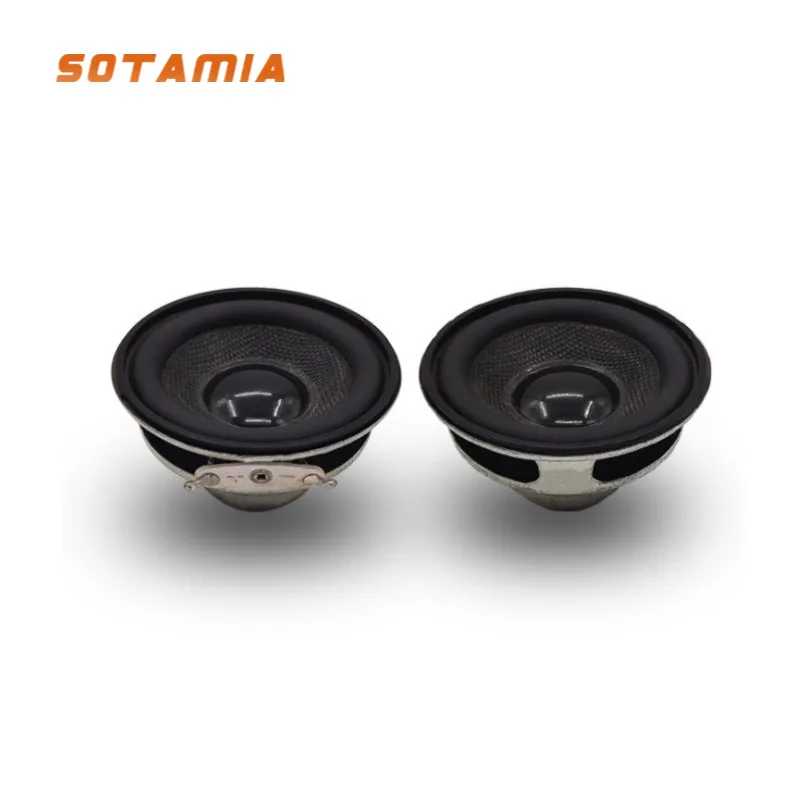 SOTAMIA 2Pcs 52mm Full Range Mini Speaker Driver 4 Ohm 3W Internal Magnetic Bluetooth Sound Speaker DIY Home Theater Loudspeaker