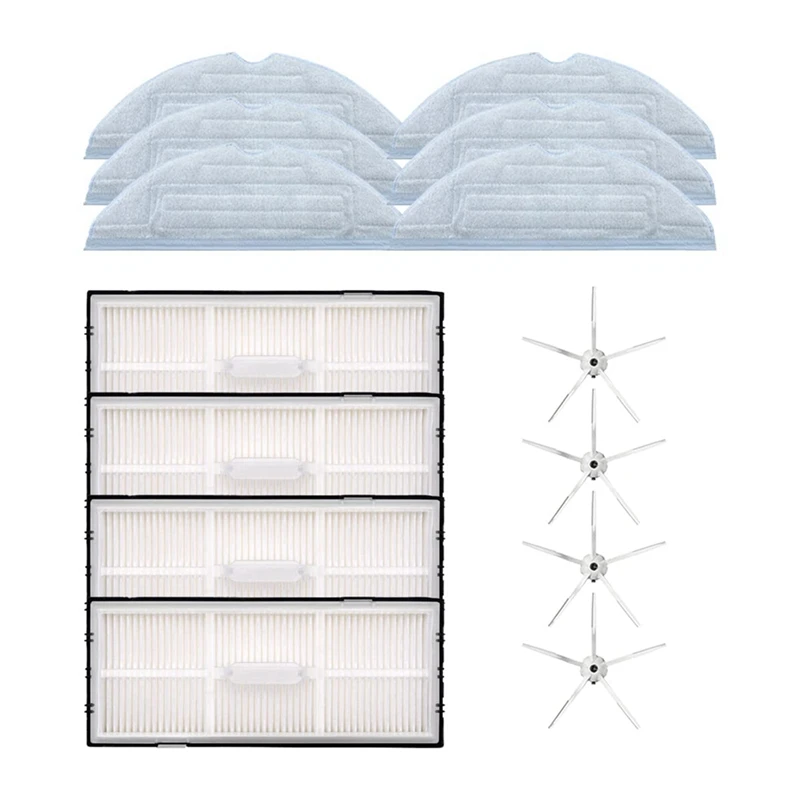 Сменная боковая щетка HEPA Filter Mop Pad, совместимая с Roborock S7 T7S аксессуары для робота-пылесоса