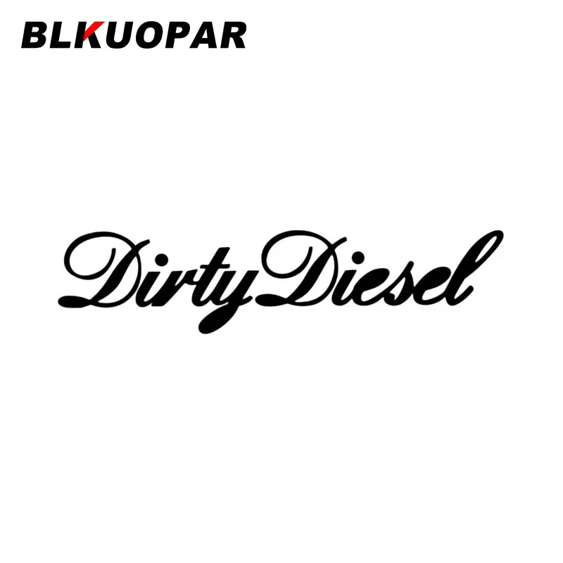 BLKUOPAR Dirty Diesel Pattern Text Car Stickers Creative Laser Decal Occlusion Scratch Air Conditioner Surfboard Car Styling