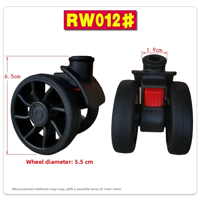 Universal Wheel Luggage Cart Travel Suitcase Tool Box Wheel Caster Bag Wheel Removal Rim 012 Pulling Handle Bag Accessories