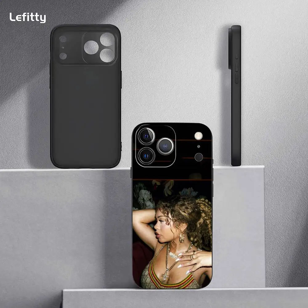 L-Lattos Singer حافظة هاتف عصرية لهاتف آيفون 17 16 15 14 13 12 11 Pro Max Plus Mini Black Frosted Soft Shell Funda