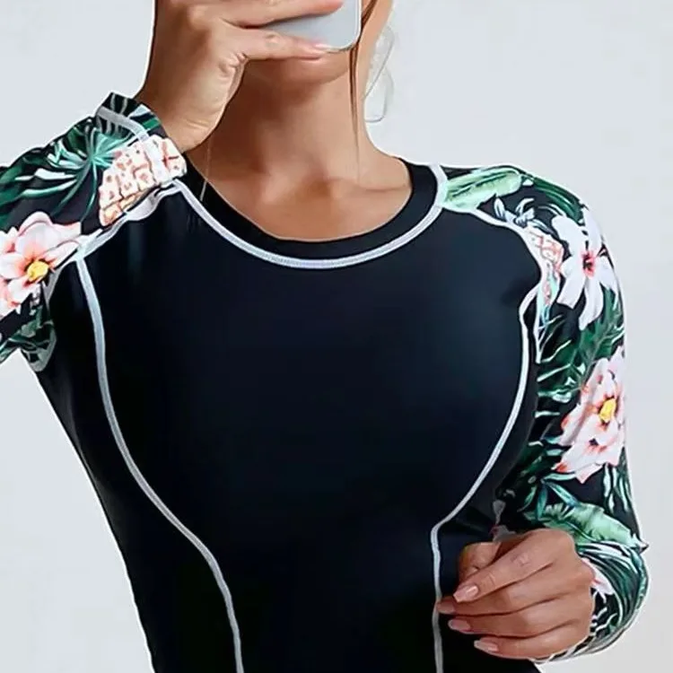 Maillot de bain imprimé floral, taille haute, soutien-gorge push up, bikini, boxer, pour femmes, vêtements de plage, nouvelle collection 2024