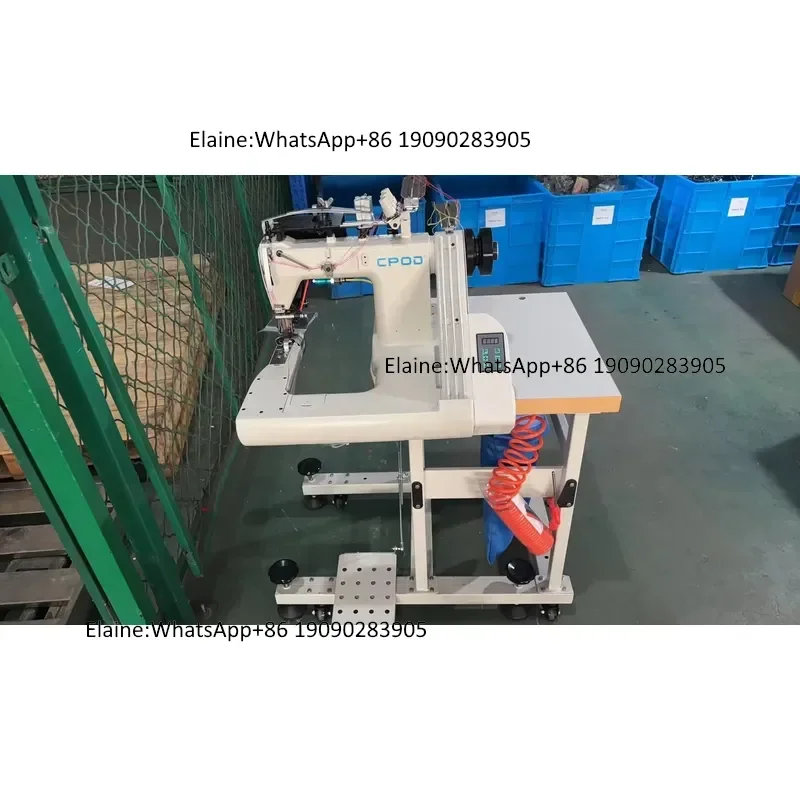 QK-J9588XH High Quality 3-needle Denim Thick Material Jeans Feed off the Arm Industrial Sewing Machine