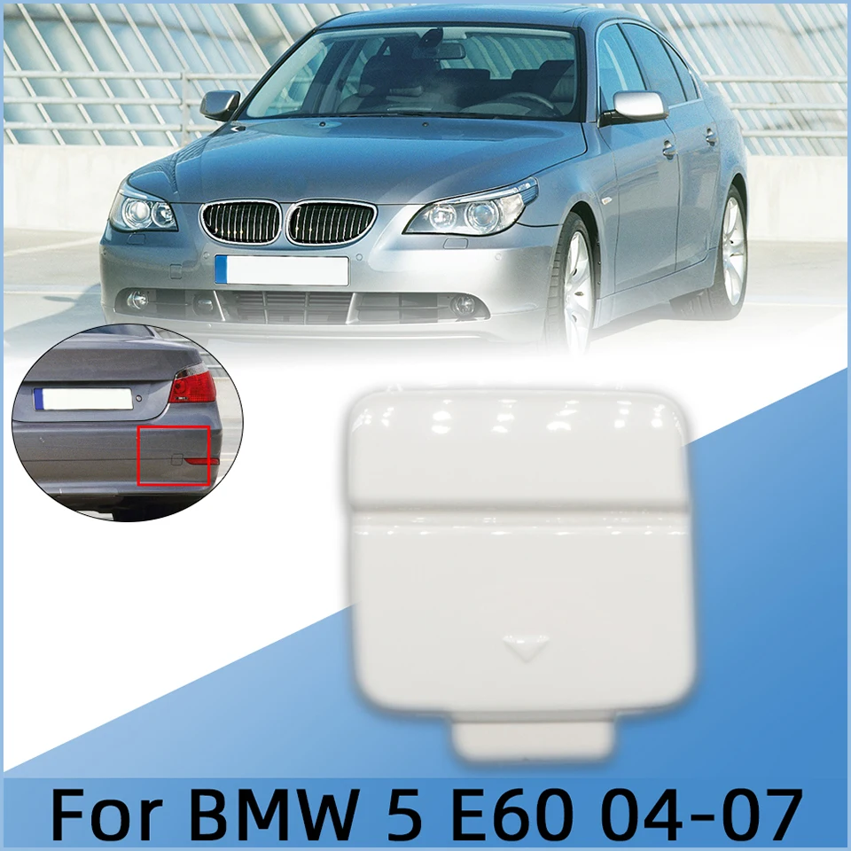 

Rear Bumper Tow Hook Eye Cover Cap For BMW 5 E60 5 Series 525i 528i 530i 535i 545i 2004 - 2007 51127119151 Hauling Trailer Lid