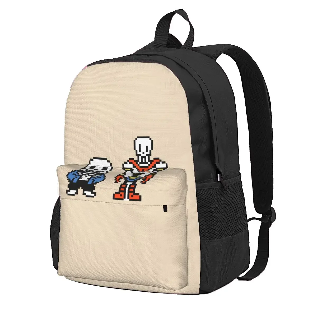 Undertale Sans And Papyrus Student Backpack School Bag Hiking Travel Daypack for Boys Girls Fashion Bookbag Shoulder Bags