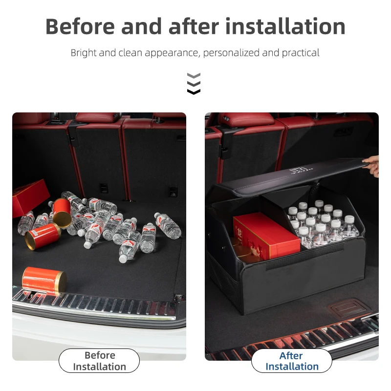 Car Trunk Boot Organiser Storage Folding Large Capacity Storage Box For Great Wall GWM WEY Tank 300 500 Tank300 Tank500