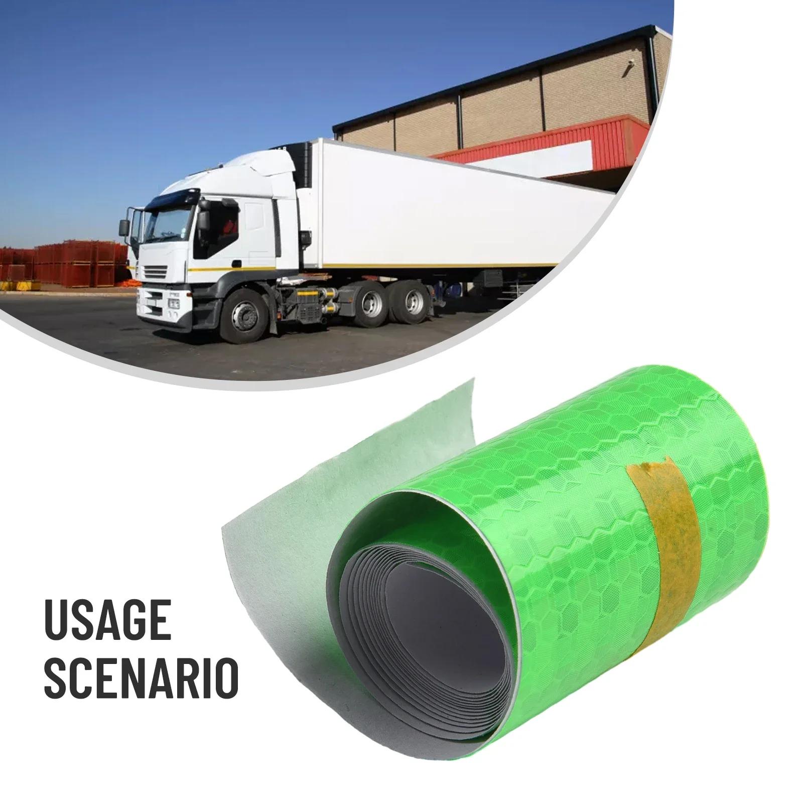 1pc Car Reflective Stickers Safety Strip Sticker For Dark Night / Raining Day Motorcycle Reflect Strip High Quality