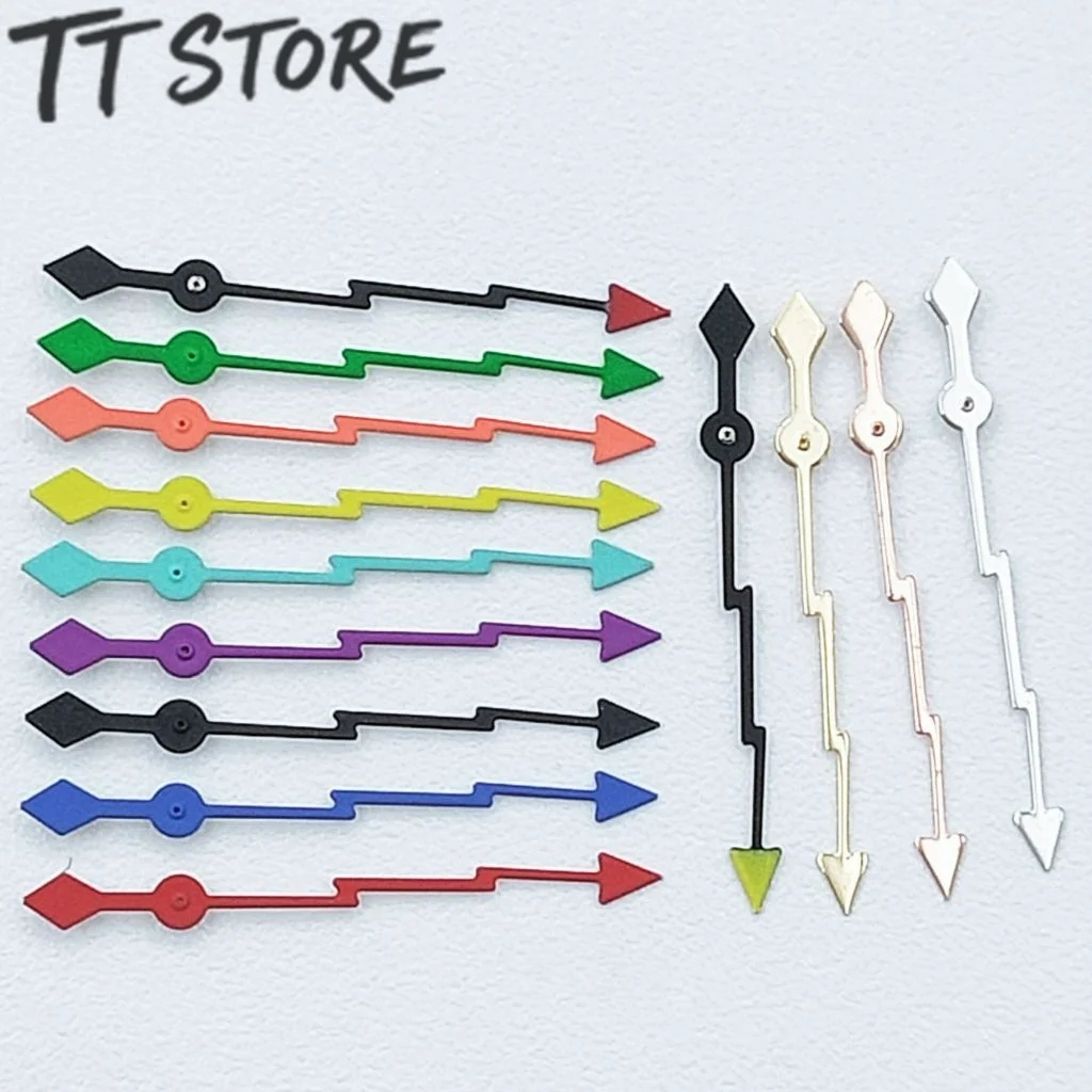 NH35 13 مللي متر الفضة الذهب أسود أحمر أخضر الأيدي البرق الساعات الثانية الإبر صالح NH35 4R35 NH36 4R36 حركة استبدال أجزاء