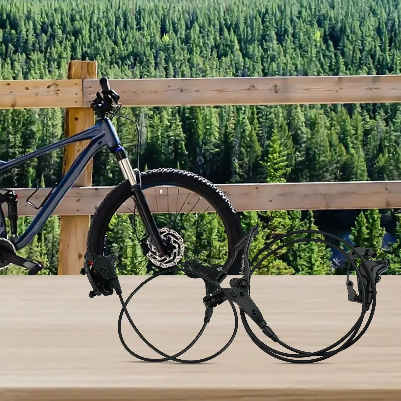 Professional Mountain Bike Hydraulic Brakes Aluminum Alloy with Enhanced Sensitivity and Explosion Proof Features