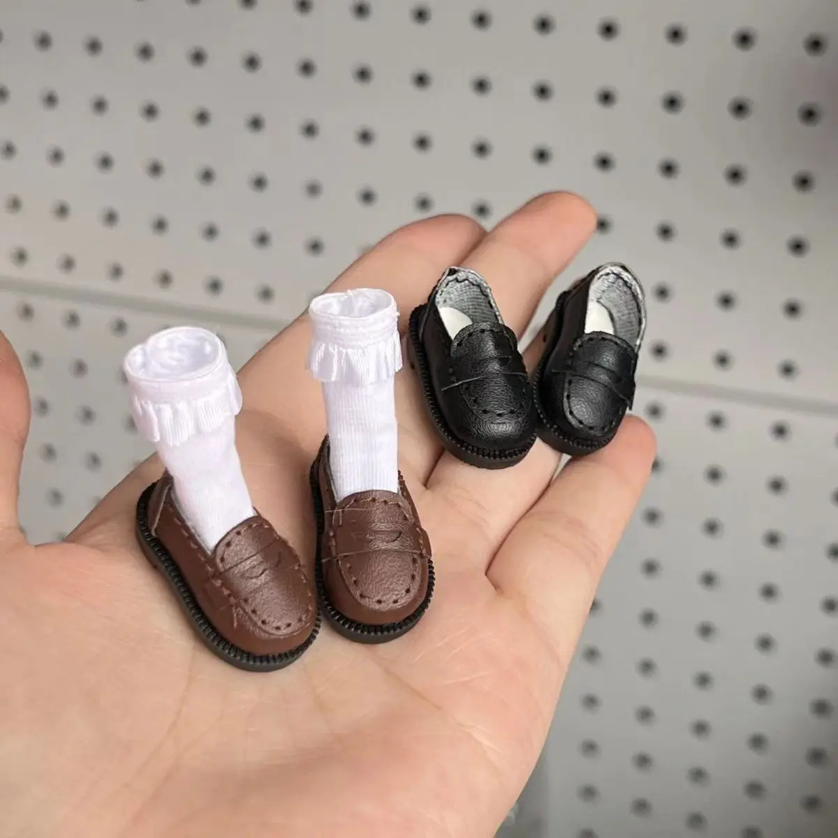 1 Pair Casual Preppy Shoes With Stockings For Blyth OB24 Doll Shoes Decoration Accessories Toys