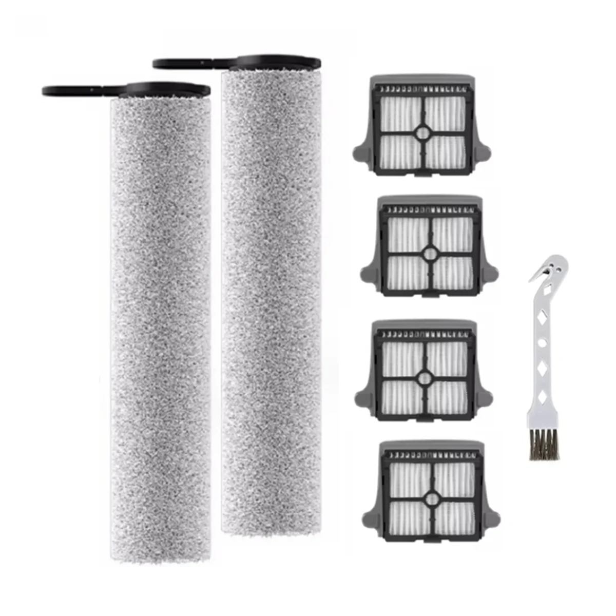 Replacement HEPA Filters and Brush Roller Set for Tineco FLOOR ONE S7 Steam Cordless Wet Dry Floor Washer Vacuum Cleaner