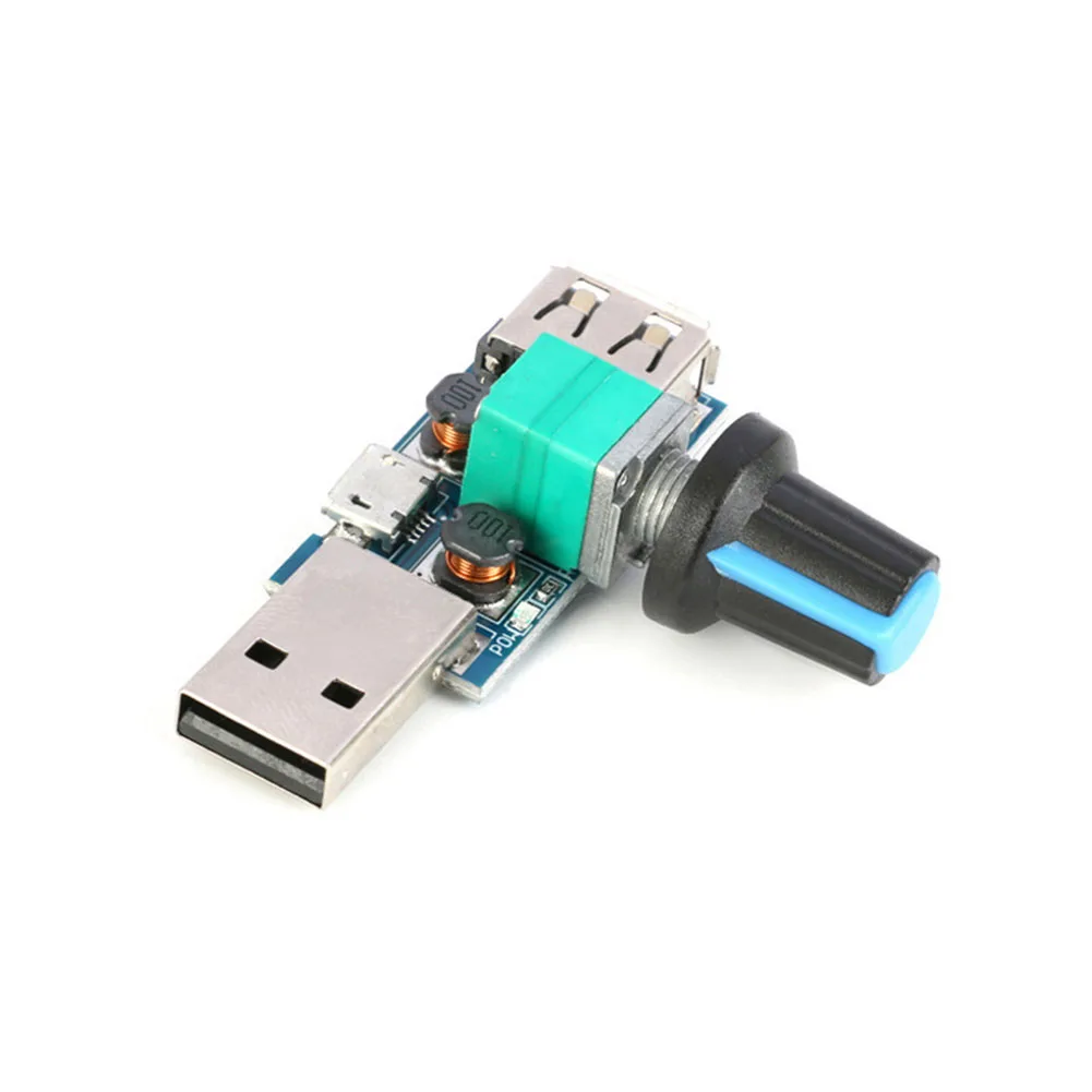 Adjustable Fan Control USB Fan Speed Regulator Air Volume Adjuster Electric Motor Driver 5v Usb Fan Speed Regulator