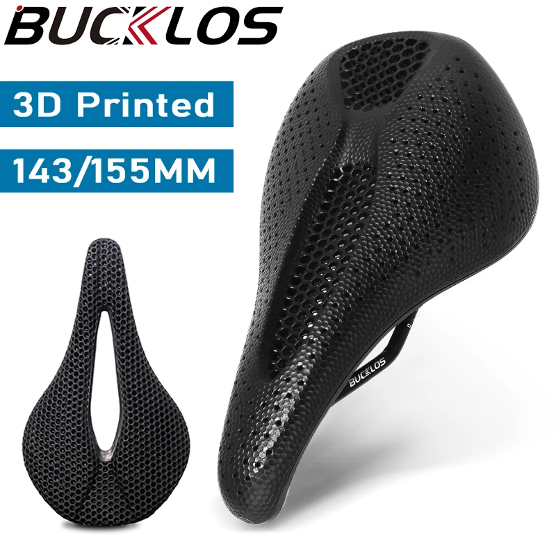 AliExpress BUCKLOS 3d Printed Saddle 143MM 155MM 3d Bike Seat Breathable Road Bike Seat Cushion Ultralight Racing Bicycle Saddle MTB Seats