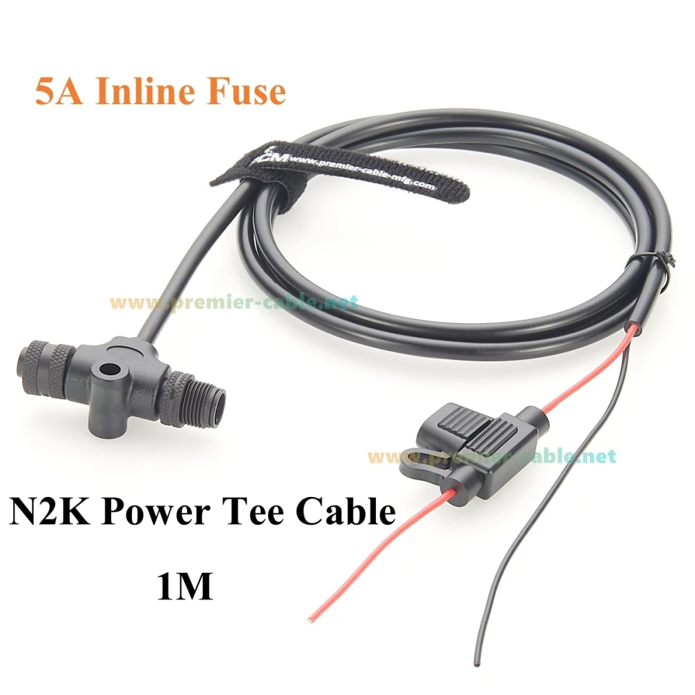 NMEA 2000 كاتب كيت البحرية العمود الفقري إسقاط كابل 2 ميناء المحملة موصل المنهيات كابل الطاقة ل Garmin Lowrance Simrad Navico #4