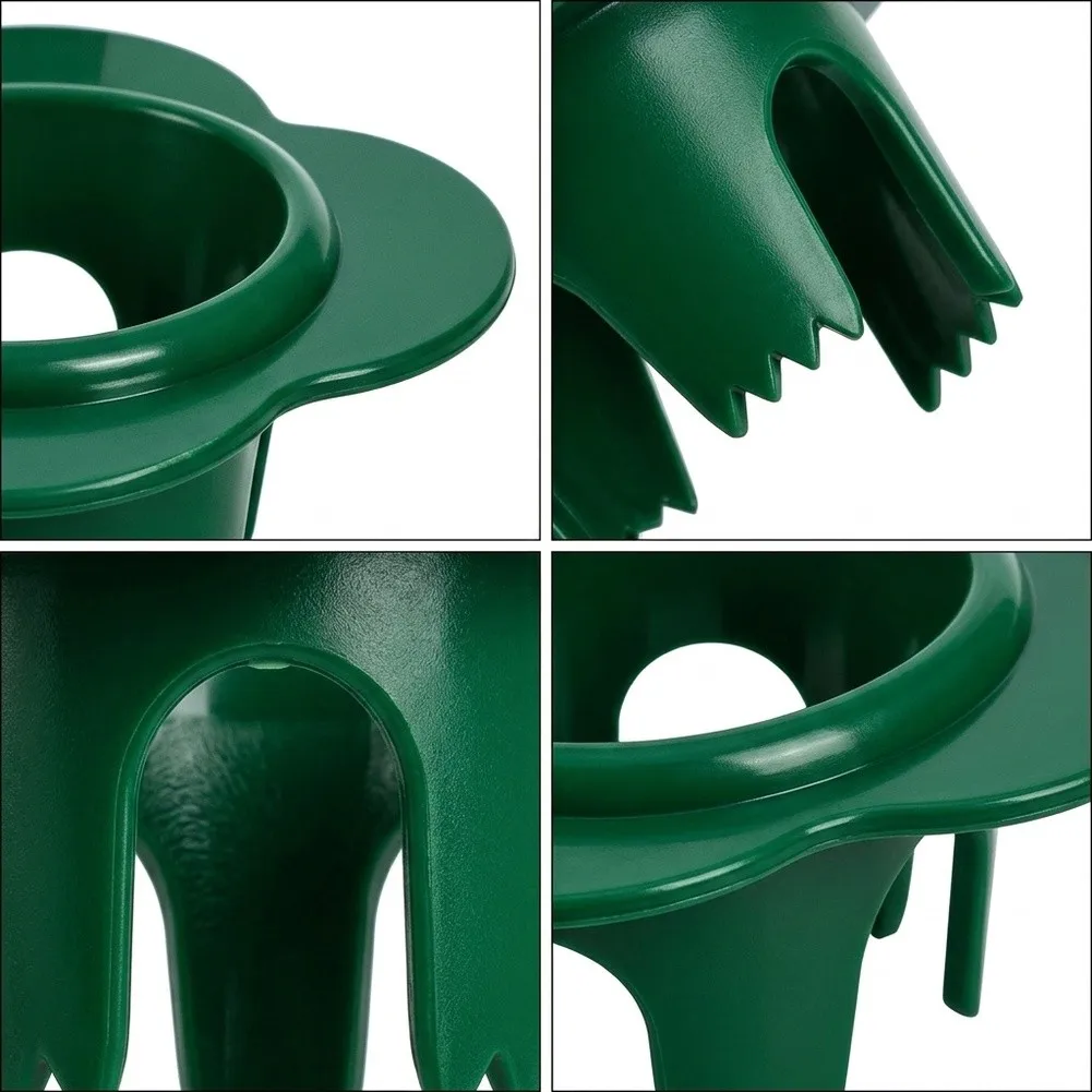Flower Shaped Lawn Sprinkler Head Protector Green PP Guard For Grass Watering Protection 4/6 Pack, For Irrigation Systems