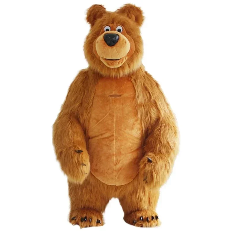 Giant Full Body Inflatable Bear Mascot Costume Adult Walkable Blow Up Suit Stage Wear Character Fancy Dress for Entertainment image 4