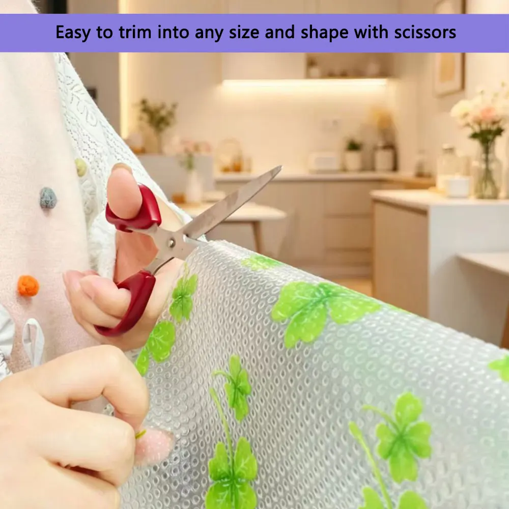 Easy Clean Cuttable Kitchen Mat Non‑sticky Fridge Cabinet Dr