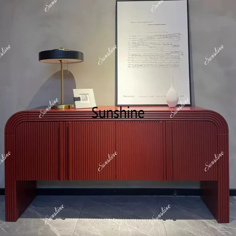 Modern simple living room against the wall Entrance cabinet Light luxury high-end catering side cabinetTJ