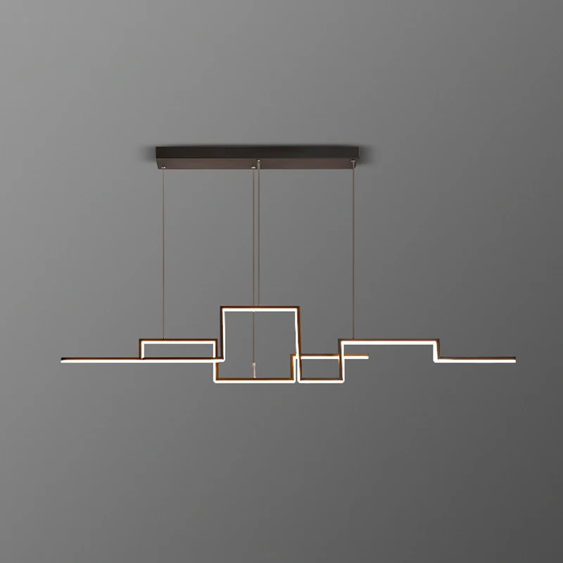 Lampadari a LED con geometria nordica Illuminazione Soggiorno Sala da pranzo Lampade a sospensione Decorazioni per la casa Camera da letto Cucina