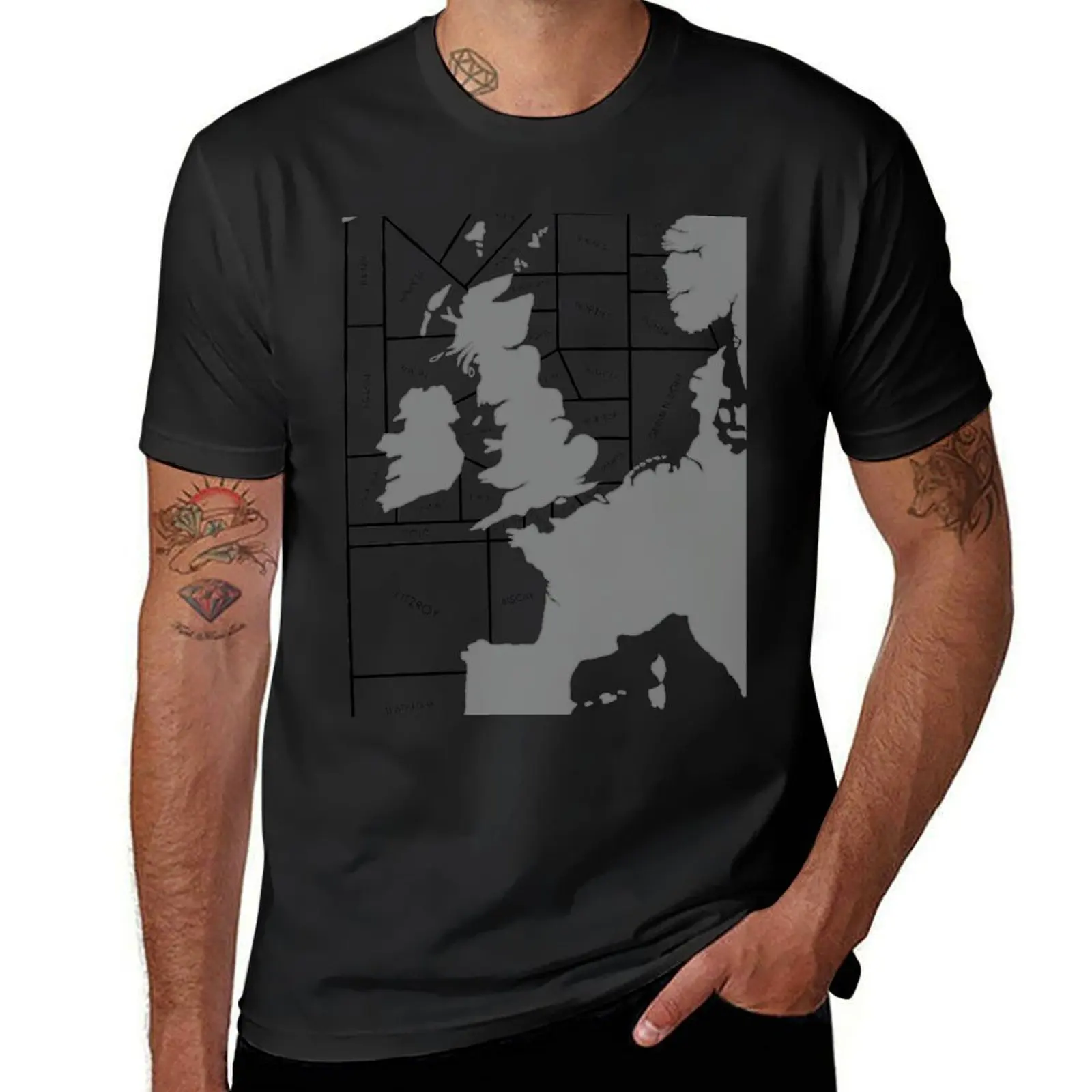 Shipping Forecast UK Map - Labelled T-Shirt boys whites tops shirts graphic tees mens cotton t shirts