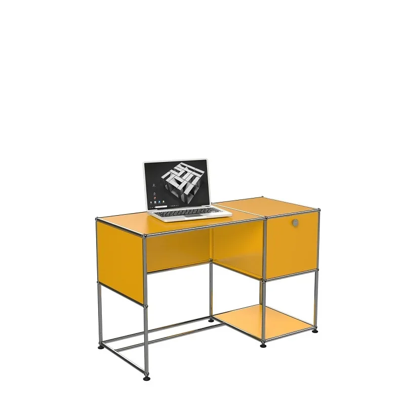 

Customized medieval USM modular cabinet combined computer desk desk simple modern ins cosmetic table luxury stainless steel desk