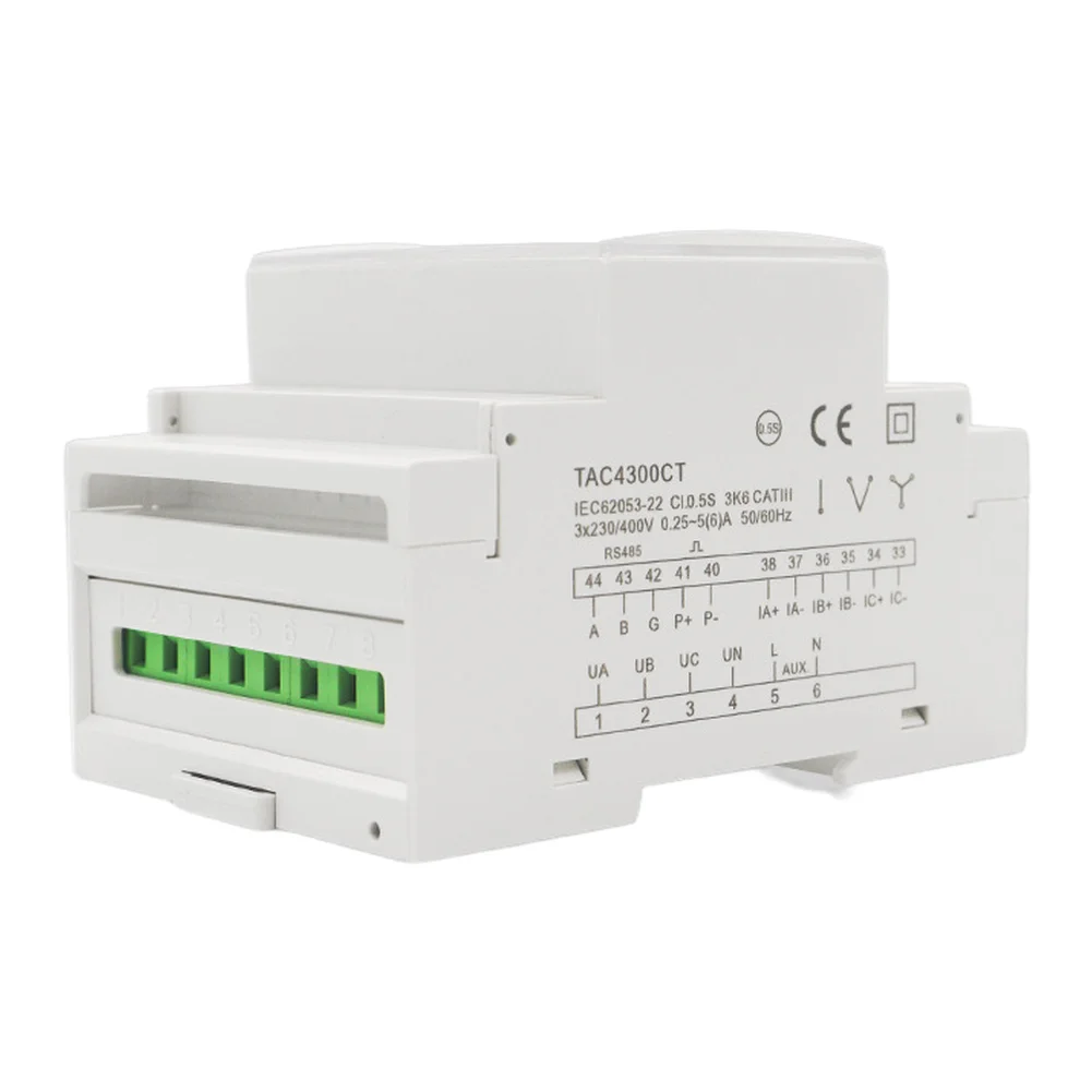 TAC4300CT Multifunction Three-Phase Meter with Touchscreen Interface Local Data Logging and for power-off Memory Protection