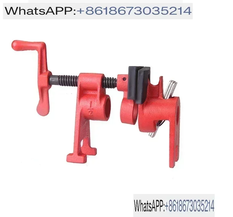 3/4 inch 1/2inch Heavy Duty Pipe Clamp Woodworking Wood Gluing Pipe Clamp  Pipe Clamp Fixture Carpenter Woodworking Tools
