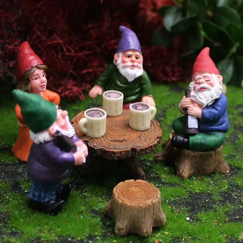 Creative Gnome Garden ornament Christmas craft Microlandscape elf decorations for a Gnome party