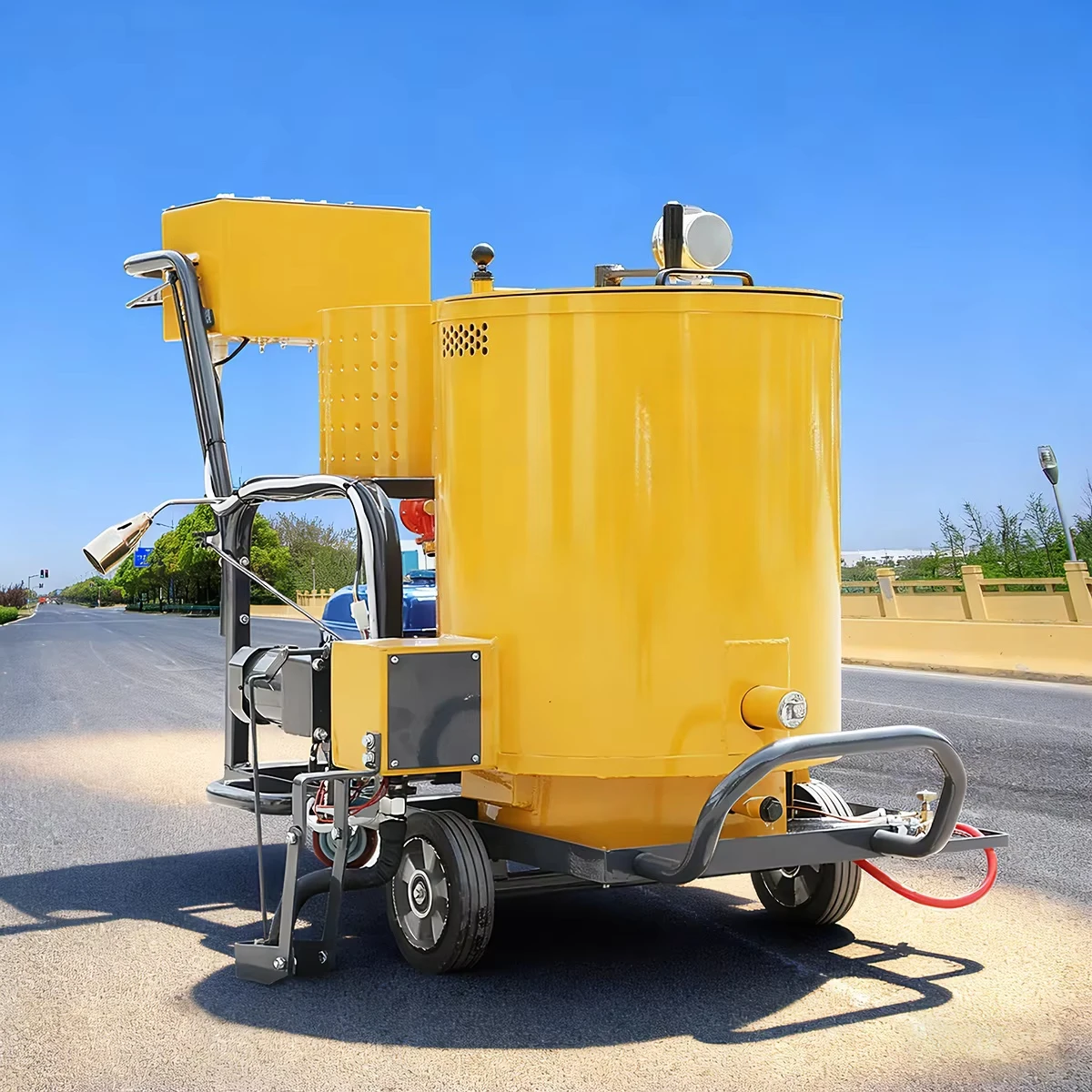 Asphalt Crack Sealing Machine Small Low Fuel Consumption Engine Cement Pavement Community Road Repair Filler