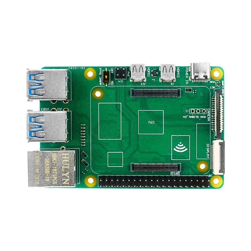 

For Raspberry CM4 to PI4B Adapter for Compute Module 4 Lite/eMMC 4-way Usb3.0 Gigabit Ethernet Expansion Board