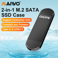 MAIWO M2 NGFF SSD  Enclosure SSD Case 2-in-1 Type-C/USB3.0 Solid State Drive Case Laptop Mini External Box PC Case for 2230/2242