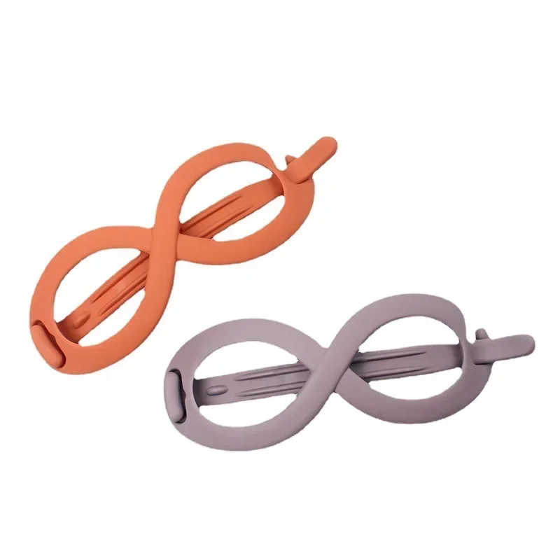 Geléia grande cruz tubarão grampo de cabelo para mulheres, massa frita, plástico, claro, geométrico, elegante garra, caranguejo, grosso, menina, verão